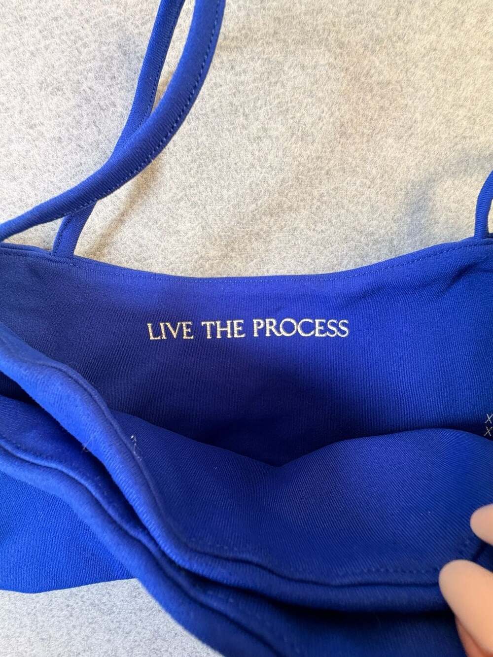Live the Process Orion Crisscross Sports Bra Size XS Small X Petit Blue - Picture 4 of 6